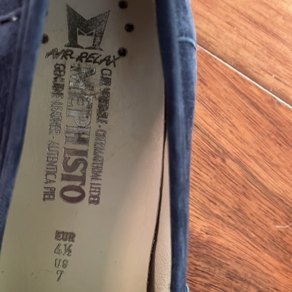 Mephisto navy suede loafers size 7 - Picture 7 of 7